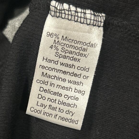 ATM Anthony Thomas Melillo Shirt Womens Small Black Ribbed Ballet Jackie Tee - Picture 6 of 9